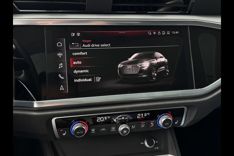 Audi Q3 Sportback 45 TFSI e S-line | Pano | Camera | LED | Black Optic | 20 inch | ACC | Navi | Dealer onderhouden
