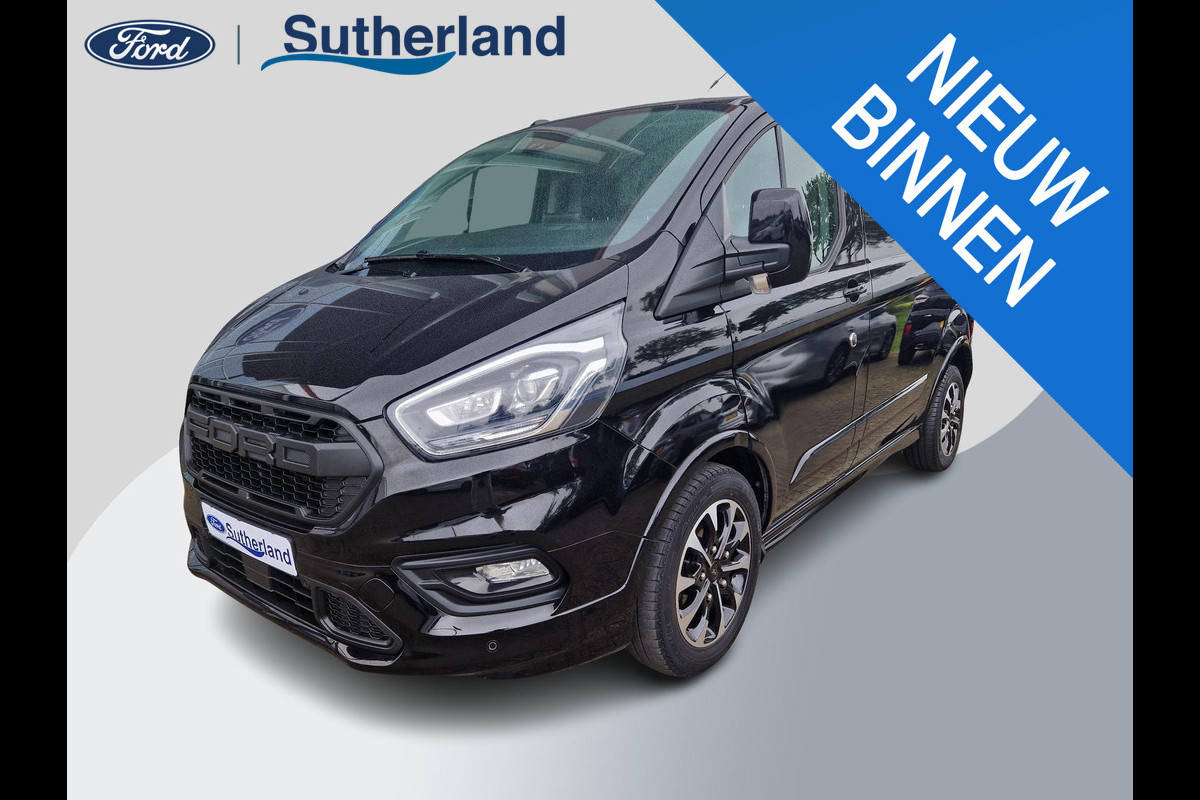 Ford Transit Custom 320 2.0 TDCI L1H1 Sport | 185PK! | ZEER NETTE AUTO! | Bi-Xenon | Winterpack | Navigatie | Camera achter | Led dagrijverlichting | Raptor grille | Leder/stof bekleding