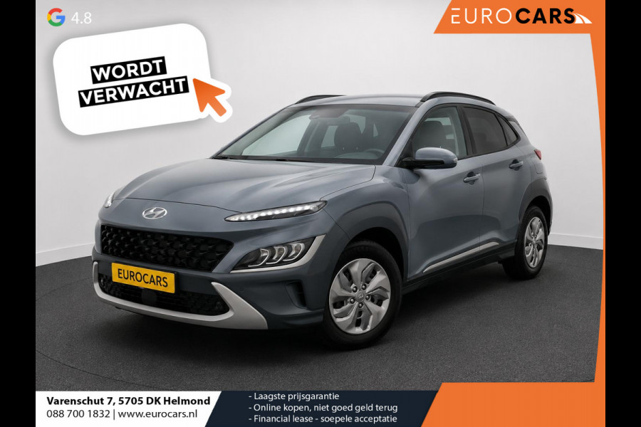 Hyundai Kona 1.6 GDI HEV Sky Bluelink Navigatie Apple Carplay Android Auto Camera Parkeerhulp Adaptive Cruise Control Dodehoekassistent Stoel- en stuurverwarming Full Led Climate Control Lichtmetalen velgen