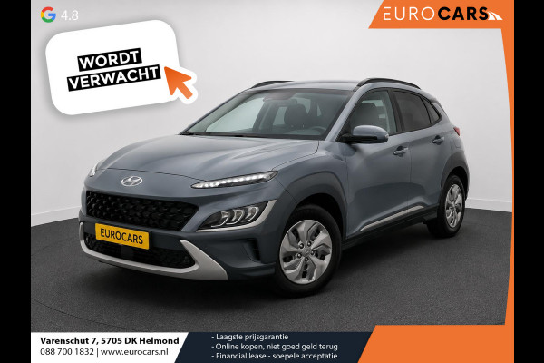 Hyundai Kona 1.6 GDI HEV Sky Bluelink Navigatie Apple Carplay Android Auto Camera Parkeerhulp Adaptive Cruise Control Dodehoekassistent Stoel- en stuurverwarming Full Led Climate Control Lichtmetalen velgen