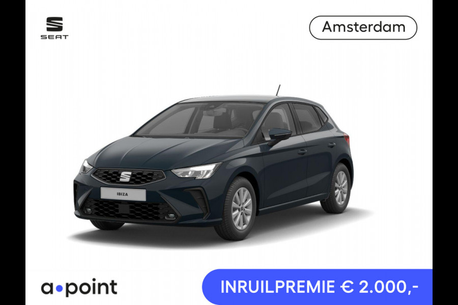 Seat Ibiza 1.0 EcoTSI Reference | Fiord Blue | Draadloze Carplay | Airco | Cruise Control