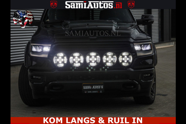 Dodge Ram DE DONDER | 5.7 V8 HEMI | BRONZE BREDE WIELEN | WIDE BODY | OPEN UITLAAT KLEP | ZEER DIK | DUBBELE CABINE | DC | 5 PERSOONS | GRIJS KENETEKEN | BJ 2023 44000KM | FULL LED VERLICHTING | MEGA DIK |