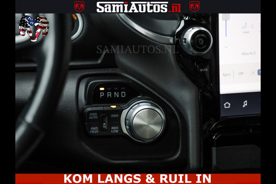 Dodge Ram DE DONDER | 5.7 V8 HEMI | BRONZE BREDE WIELEN | WIDE BODY | OPEN UITLAAT KLEP | ZEER DIK | DUBBELE CABINE | DC | 5 PERSOONS | GRIJS KENETEKEN | BJ 2023 44000KM | FULL LED VERLICHTING | MEGA DIK |