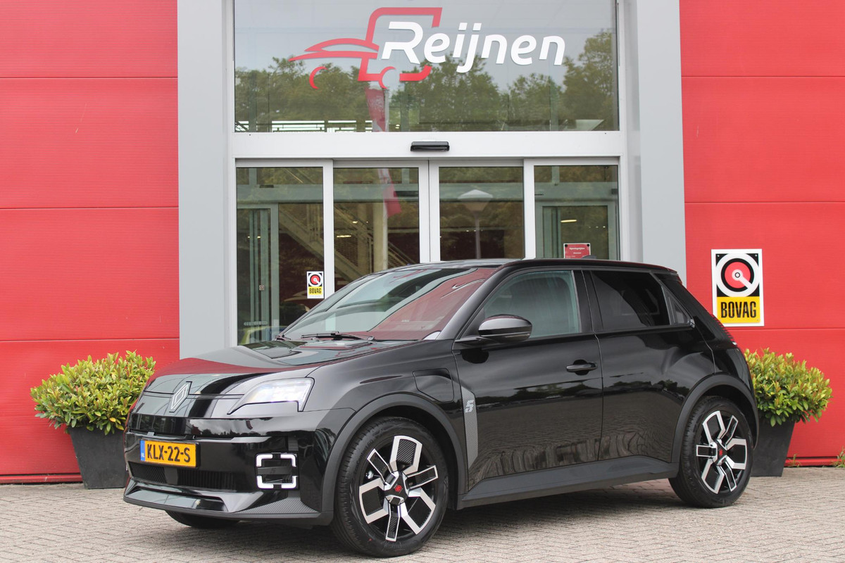 Renault 5 COMFORT RANGE TECHNO 150PK 52 kWh | PACK WINTER TECHNO: ELEKTRISCH VERWARMBARE VOORSTOELEN/ELEKTRISCH VERWARMBAAR STUURWIEL/BESTUUDERSSTOEL MET ELEKTRSCH VERSTELBARE LENDESTEUN/IN HOOGTE VERSTELBARE PASSAGIERSSTOEL | LICHTMETALEN VELGEN 18" | ADAPTIVE CRUISE CONTROL | FULL LED KOPLAMPEN MET FRANSE VLAG | ELEKTRTISCH INKLABARE EN VERWARMBARE BUITENSPIEGELS | ACHTERUITRIJ CAMERA | SFEER VERLICHTING | GOOGLE MAPS NAVIGATIE | DRAADLOZE TELEFOONLADER | PRIVACY GLASS | 100KW SNELLAAD FUNCTIE | DRAADLOZE APPLE CARPLAY/ANDROID AUTO | DAB+ RADIO |
