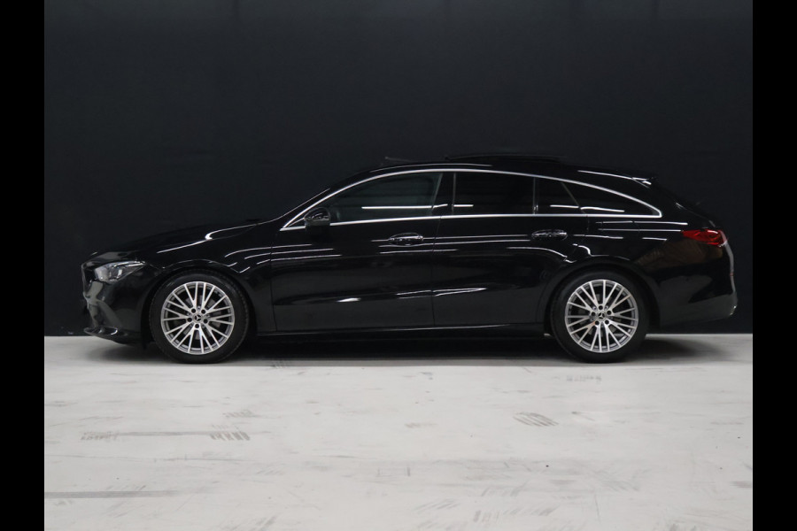 Mercedes-Benz CLA-Klasse Shooting Brake 200 Business Solution Luxury [SCHUIFKANTELDAK, SFEERVERLICHTING, TREKHAAK UITKLAPBAAR, MEMORY SEATS, BURMESTER, APPLE CARPLAY, ANDROID, STOELVERWARMING, CAMERA, VOL LEDER, CRUISE, CLIMATE, NIEUWSTAAT]