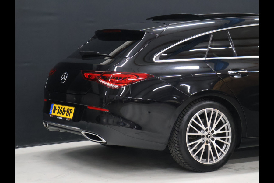 Mercedes-Benz CLA-Klasse Shooting Brake 200 Business Solution Luxury [SCHUIFKANTELDAK, SFEERVERLICHTING, TREKHAAK UITKLAPBAAR, MEMORY SEATS, BURMESTER, APPLE CARPLAY, ANDROID, STOELVERWARMING, CAMERA, VOL LEDER, CRUISE, CLIMATE, NIEUWSTAAT]