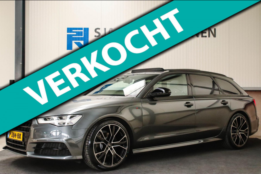Audi A6 Avant 1.8 TFSI ultra Sport S-Line Automaat 190pk! 1e Eig|DLR|Panoramadak|Lederen sportstoelen|LED Matrix|20inch|BOSE|Black