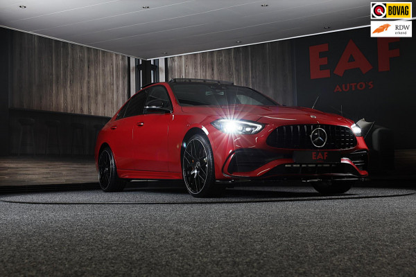 Mercedes-Benz C-Klasse 300 e AMG 63 Look / Burmester / Head Up / 360 Camera / Acc / Elek Stoelen / Full Leder / Open Pano / 20 Inc
