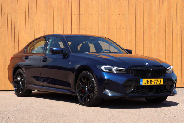BMW 3 Serie 330E xDrive M-sport Pro Tansanitblau HUD ambiance verl. leer+vw stuurverw el.klep camera's