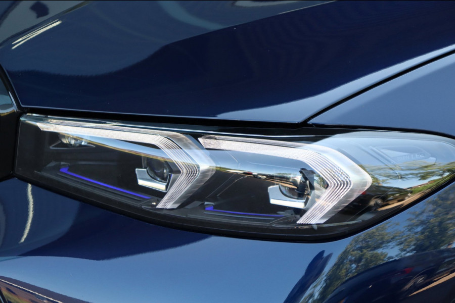 BMW 3 Serie 330E xDrive M-sport Pro Tansanitblau HUD ambiance verl. leer+vw stuurverw el.klep camera's