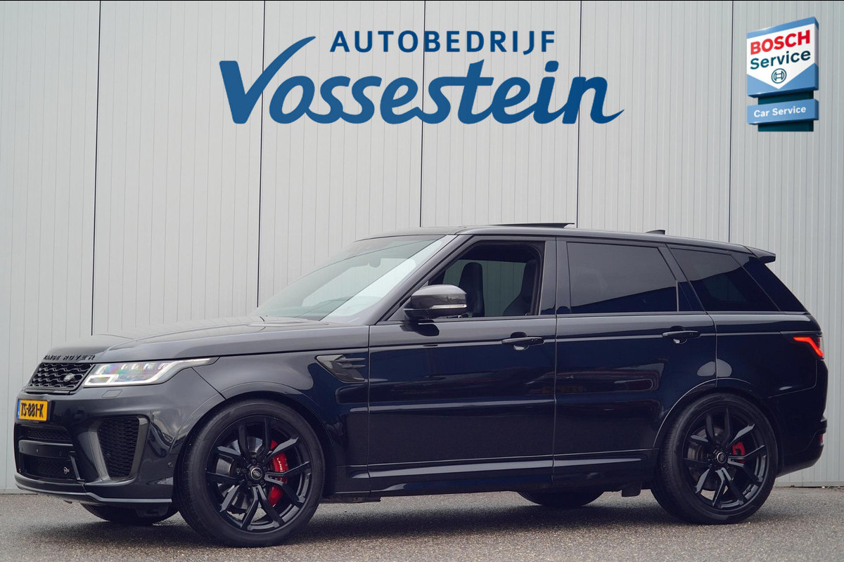 Land Rover Range Rover Sport 5.0 V8 SC SVR / Carbon / 575 pk / Head-Up / Meridian / Camera / Luchtvering