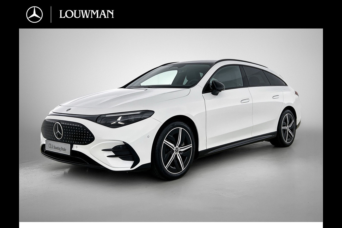 Mercedes-Benz CLA-Klasse Shooting Brake 250+ Business Solution AMG 85 kWh | Nightpakket | Trekhaak | Vast panoramadak |Sportstoelen | Massagefunctie | Warmtewerend, donkergetint glas | 18 inch vijfspaaks lichtmetalen AMG-velgen |