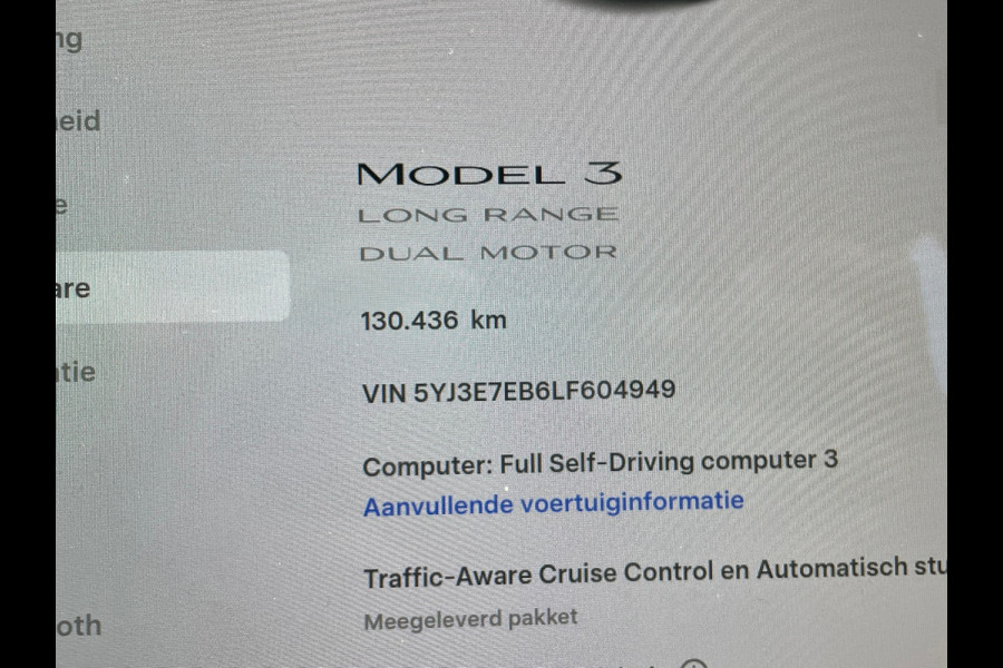 Tesla Model 3 Long Range AWD 75 kWh|SOH87%|Pano|Cam|Stoelverw|