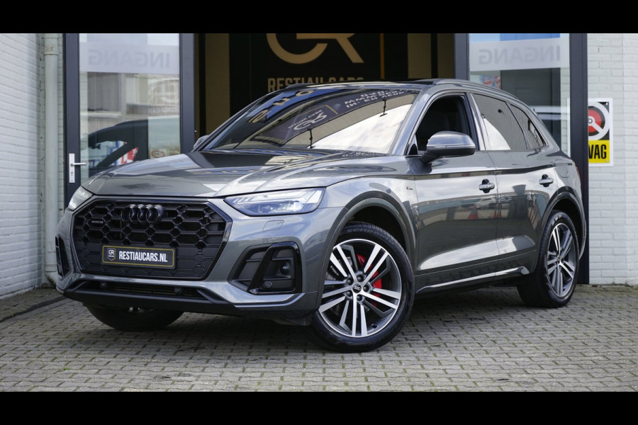 Audi Q5 55 TFSIe Quattro 3x S-Line Black Optik ACC-AMBIANCE-CAMERA-CARPLAY-KEYLESS-MATRIX LED-PANORAMA-ZONSVERDUISTERING