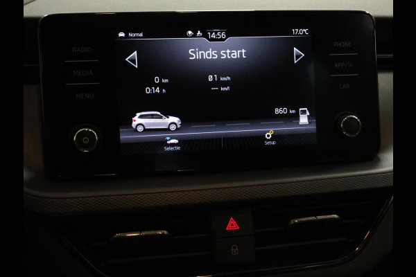 Škoda Kamiq 1.0 TSI 110pk DSG Blackline Navigatie Apple Carplay/Android Auto Adaptive Cruise Control Stoelverwarming Led Climatronic