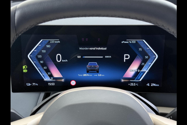 BMW iX xDrive40 Business Edition Plus 77 kWh SOH 100% | DRIVING ASSISTENT PROF. | STOEL + STUURVERWARMING EN MASSAGE| ELEKTRISCHE TREKHAAK| SKYLOUNGE | LASER|