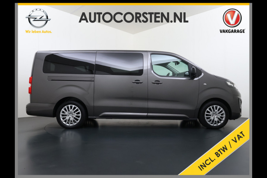 Opel Vivaro -e Zafira Life e Vivaro Combi Electric Zafira Electric L3 8-Personen L3 75 kWh Camera Apple Carplay Android Dual-ECC PDC-a+v Stoelv bordherkenning Cruise Control Led Keyless Priv.Glass Led Licht+Zichtpakket Spoorassist Dubbele Schuifdeur  Lengte 3 Grootste Accu-pakket 1.000kg Trekvermogen  € 67.000 nieuw !