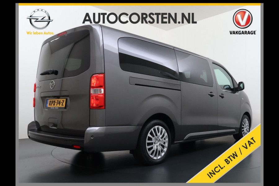 Opel Vivaro -e Zafira Life e Vivaro Combi Electric Zafira Electric L3 8-Personen L3 75 kWh Camera Apple Carplay Android Dual-ECC PDC-a+v Stoelv bordherkenning Cruise Control Led Keyless Priv.Glass Led Licht+Zichtpakket Spoorassist Dubbele Schuifdeur  Lengte 3 Grootste Accu-pakket 1.000kg Trekvermogen  € 67.000 nieuw !