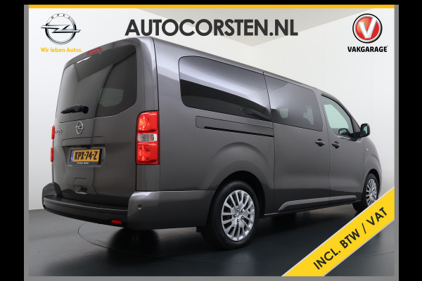 Opel Vivaro -e Zafira Life e Vivaro Combi Electric Zafira Electric L3 8-Personen L3 75 kWh Camera Apple Carplay Android Dual-ECC PDC-a+v Stoelv bordherkenning Cruise Control Led Keyless Priv.Glass Led Licht+Zichtpakket Spoorassist Dubbele Schuifdeur  Lengte 3 Grootste Accu-pakket 1.000kg Trekvermogen  € 67.000 nieuw !