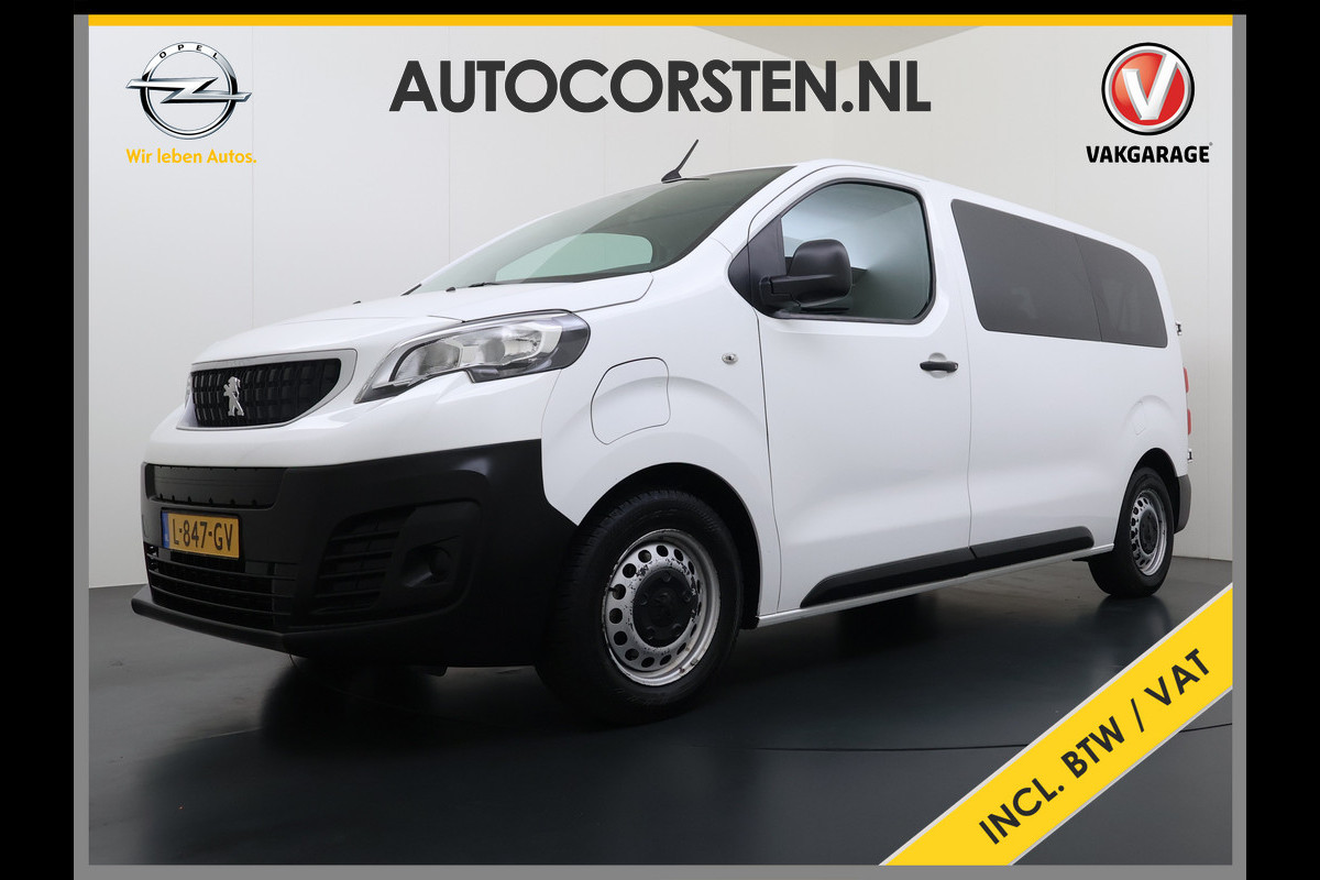 Peugeot e-Expert Automaat 50kWh Incl Btw SOH 92% 9-Persoons Navi* Apple Carplay Android Auto Airco Cruise Control Privacy Glas DAB Isofix Bluetooth Dealeronderhouden Origineel Nederlandse Auto