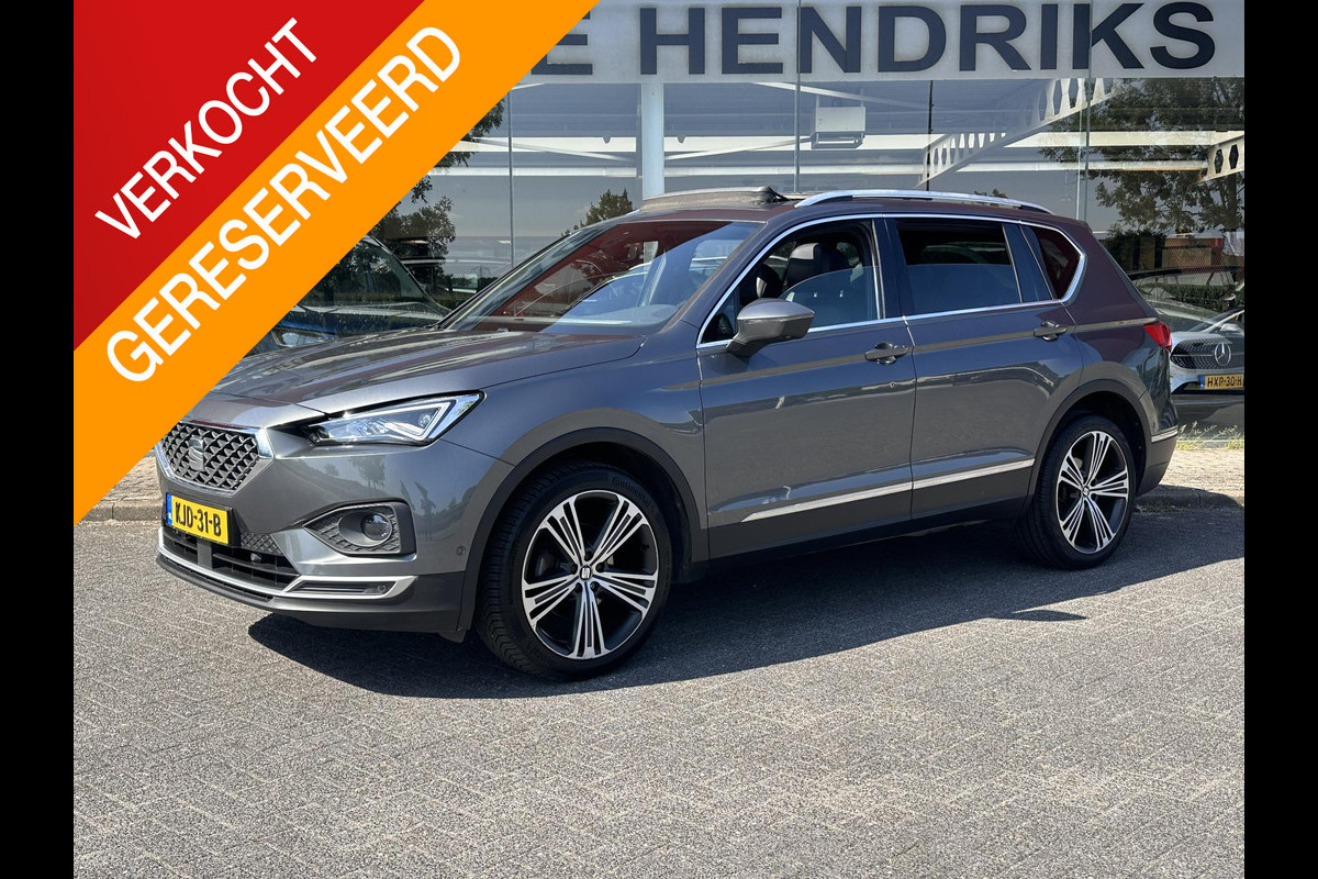Seat Tarraco 1.5 TSI Xcellence 7p. | Trekhaak 1800kg! | Technology Pack | Upgrade Winter Pack | Pano | Elektrisch Schuif/Kantel Dak | V+A stoelen verwarmd | Camera | Navi |