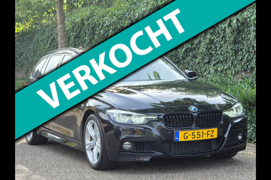 BMW 3 Serie Touring M Sport INCL BTW Apple CarPlay Trekhaak Zwart LED Evo GR Navi 2e eigenaar Breedset M Velgen Garantie