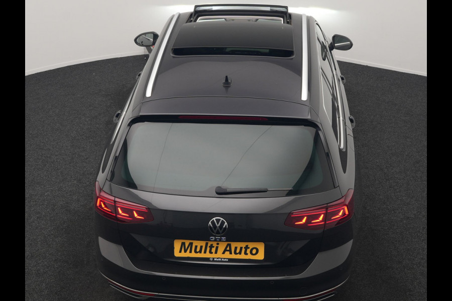 Volkswagen Passat 1.4 TSI GTE Business PHEV 218pk Dealer O.H. | Trekhaak Af Fabriek | Panodak | Adaptive Cruise | Camera | IQ Light | Alcantara Sportstoelen Massage & Verwarmd | Stuur Verwarmd | Keyless | Blis | Sfeerverlichting | Apple Carplay | DAB | Plug In Hybrid |