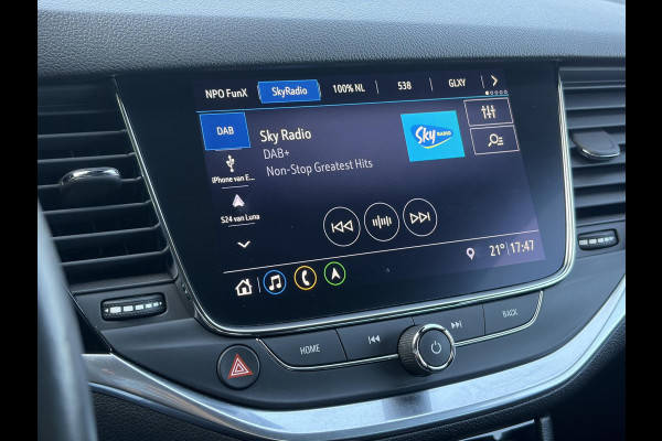 Opel Astra 1.2 Launch Elegance 2e Eigenaar,Camera,Stoelverw-Stuurverw,110pk,Navi,Carplay,Halfleder,Elekt.Stoel,6 Bak,Clima,Cruise,Lm velgen,Pdc V+A,N.A.P,Net beurt gehad,Apk tot 09-2028
