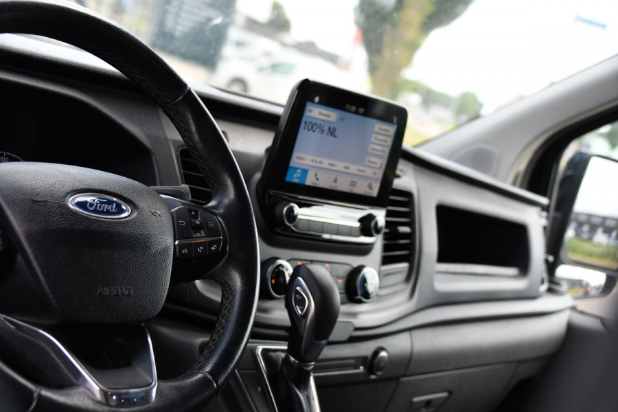 Ford Transit Custom 300 2.0 TDCI L2H1 Black Edition MARGE, Cruise, Carplay, LED, Sensoren, 130pk, Automaat, Multimedia, Sensoren, Uniek!