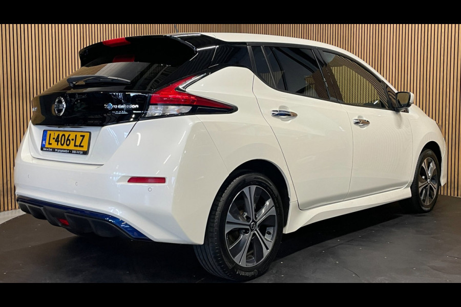 Nissan Leaf E+ N-Connecta 62 kWh|GROTE ACCU|91%SOH|ACC|CARPLAY|CAMERA 360+V+A|STOEL+STUURVERW.|PDC V+A|NAP|NL-AUTO|INCL.BTW|1e EIG