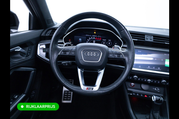 Audi RS Q3 Sportback RSQ3 2.5 TFSI Quattro | Ruitjesleer | Panoramadak | Adaptive cruise | Wegklapbare trekhaak | Sonos | Navigatie El.verstelbare stoelen met stoelverwarming, Carplay/Android auto, 360 camera, Electrische achterklep