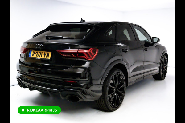 Audi RS Q3 Sportback RSQ3 2.5 TFSI Quattro | Ruitjesleer | Panoramadak | Adaptive cruise | Wegklapbare trekhaak | Sonos | Navigatie El.verstelbare stoelen met stoelverwarming, Carplay/Android auto, 360 camera, Electrische achterklep