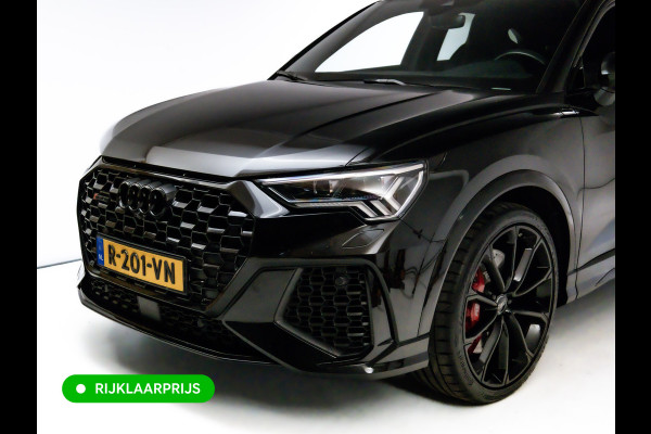 Audi RS Q3 Sportback RSQ3 2.5 TFSI Quattro | Ruitjesleer | Panoramadak | Adaptive cruise | Wegklapbare trekhaak | Sonos | Navigatie El.verstelbare stoelen met stoelverwarming, Carplay/Android auto, 360 camera, Electrische achterklep