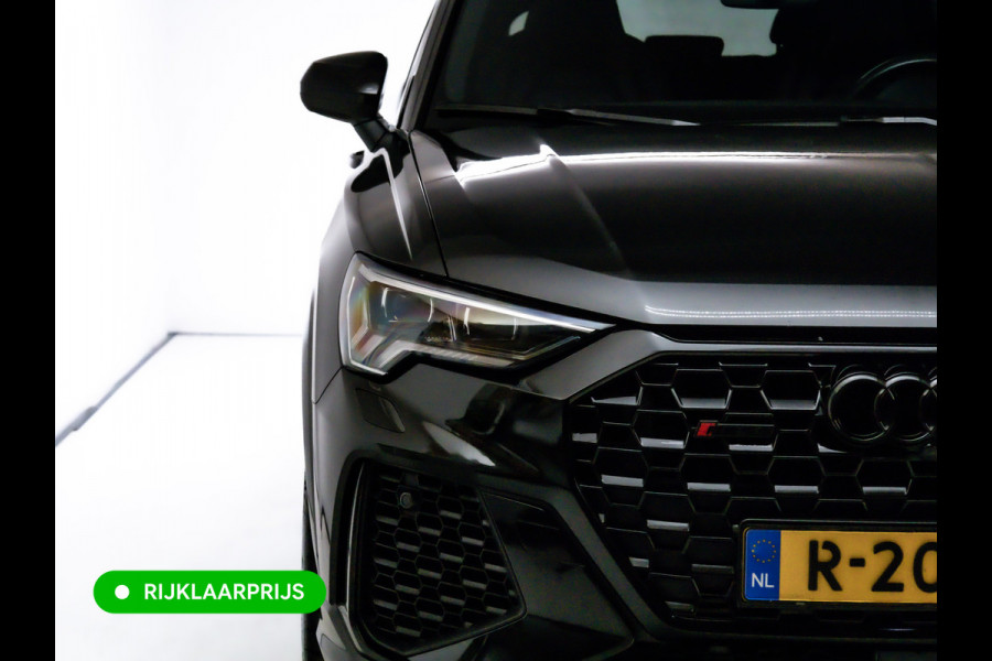 Audi RS Q3 Sportback RSQ3 2.5 TFSI Quattro | Ruitjesleer | Panoramadak | Adaptive cruise | Wegklapbare trekhaak | Sonos | Navigatie El.verstelbare stoelen met stoelverwarming, Carplay/Android auto, 360 camera, Electrische achterklep