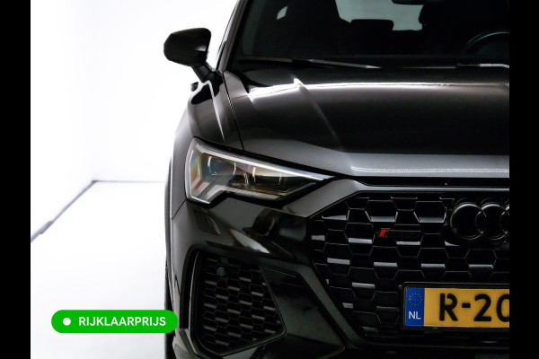 Audi RS Q3 Sportback RSQ3 2.5 TFSI Quattro | Ruitjesleer | Panoramadak | Adaptive cruise | Wegklapbare trekhaak | Sonos | Navigatie El.verstelbare stoelen met stoelverwarming, Carplay/Android auto, 360 camera, Electrische achterklep