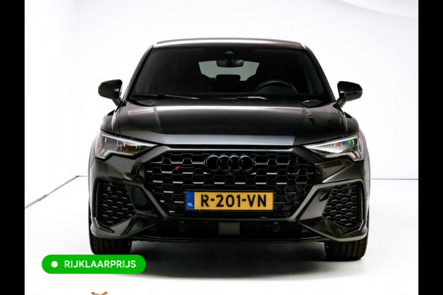 Audi RS Q3 Sportback RSQ3 2.5 TFSI Quattro | Ruitjesleer | Panoramadak | Adaptive cruise | Wegklapbare trekhaak | Sonos | Navigatie El.verstelbare stoelen met stoelverwarming, Carplay/Android auto, 360 camera, Electrische achterklep
