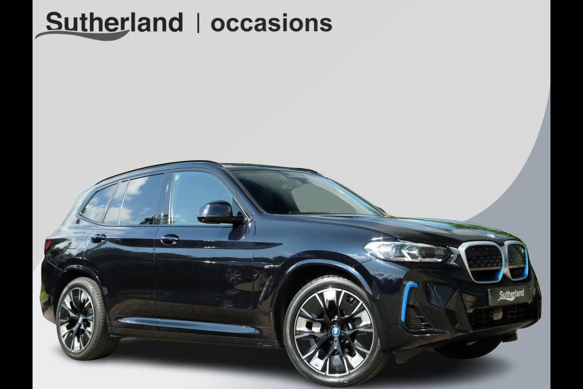 BMW iX3 High Executive 80 kWh | M Sport | Panoramadak | Trekhaak wegklapbaar | Harman/kardon | Keyless entry | Sportstoelen | Stoelverwarming | 360 graden camera | Head Up Display