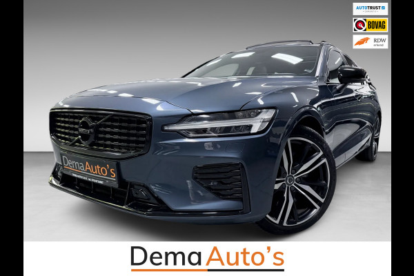 Volvo V60 2.0 T6 AWD R-Design LONG-RANGE BLACK-LINE PANO/LEDER/H-UP/H&K/STOEL-M/ADAPT-CRUISE/DAB/CARPLAY/CAM///