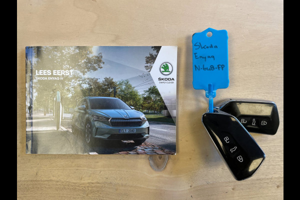 Škoda ENYAQ iV 80|91% SOH|GROTE ACCU|ELEK.TREKHAAK|STOELVERW|CARPLAY/ANDROID|CAMERA|NAVIGATIE|NAP|NL-AUTO|INCL. BTW|1e EIGENAAR|