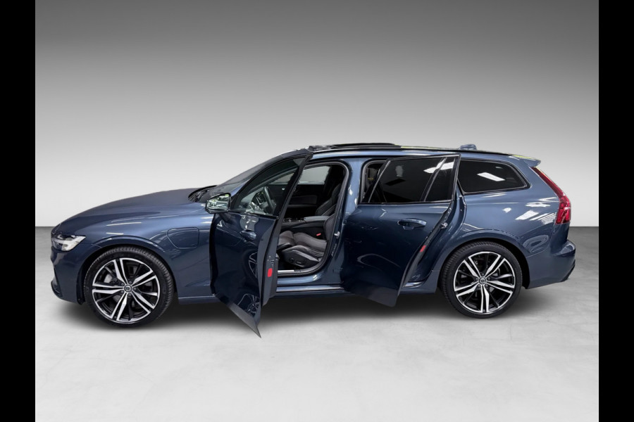 Volvo V60 2.0 T6 AWD R-Design LONG-RANGE BLACK-LINE PANO/LEDER/H-UP/H&K/STOEL-M/ADAPT-CRUISE/DAB/CARPLAY/CAM///