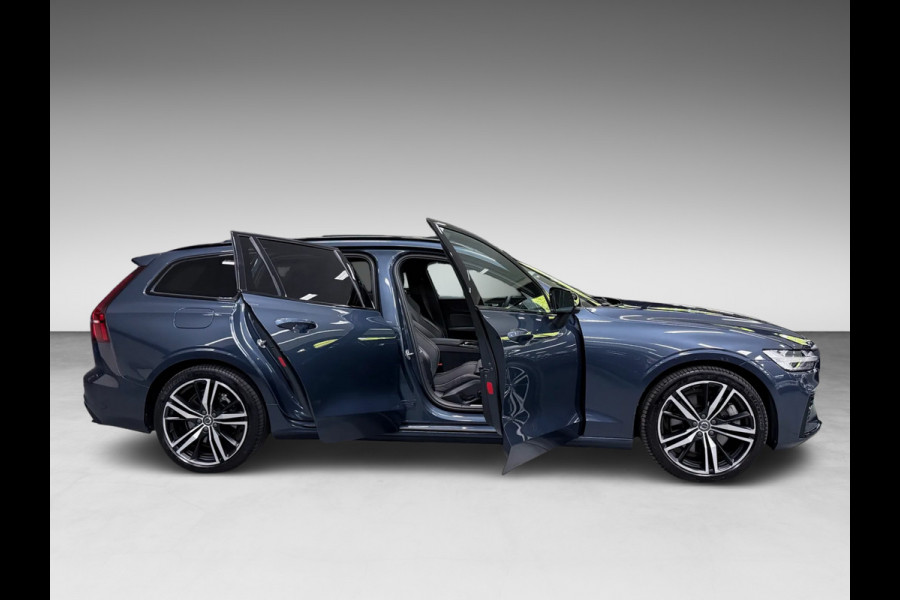 Volvo V60 2.0 T6 AWD R-Design LONG-RANGE BLACK-LINE PANO/LEDER/H-UP/H&K/STOEL-M/ADAPT-CRUISE/DAB/CARPLAY/CAM///