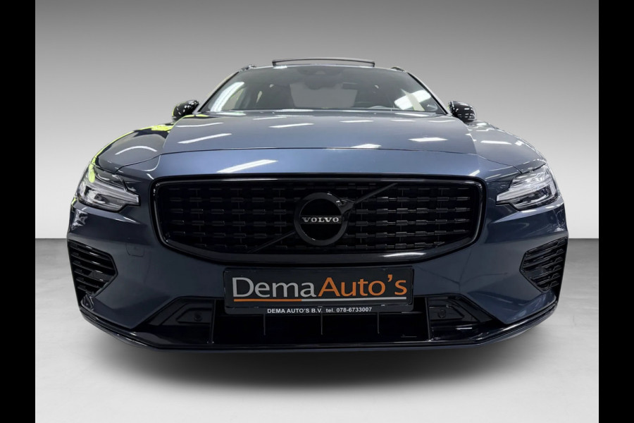 Volvo V60 2.0 T6 AWD R-Design LONG-RANGE BLACK-LINE PANO/LEDER/H-UP/H&K/STOEL-M/ADAPT-CRUISE/DAB/CARPLAY/CAM///