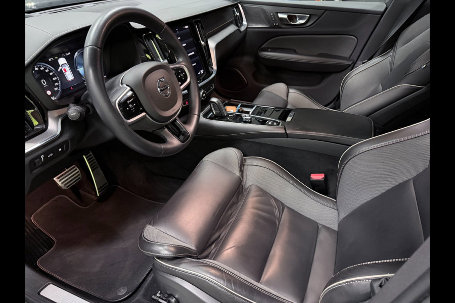 Volvo V60 2.0 T6 AWD R-Design LONG-RANGE BLACK-LINE PANO/LEDER/H-UP/H&K/STOEL-M/ADAPT-CRUISE/DAB/CARPLAY/CAM///