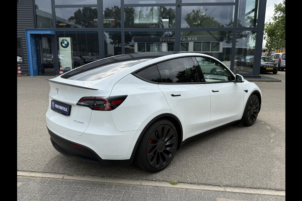 Tesla Model Y Performance AWD 75 kWh 21 INCH TURBINE VELGEN | TESLA GARANTIE T/M 01-2028 OF 80.000 KM | ACCU & AANDRIJFLIJN GARANTIE T/M 01-2032 OF 192.000 KM | ALL IN RIJKLAAR PRIJS |