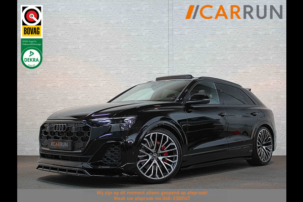 Audi Q8 60e 490pk Full Options! #RS-Stoelen | 4WS | OLED | Laser-LED | Carbon | Massage | Ventilatie | Valcona Leder+ Pakket | B&O Sound 23'' | Alcantara hemel | Head-Up | Soft-Close | Panodak | 2x Memory | Trekhaak | Keyless-Entry | Luchtvering | Nw.Pr. 155.000,= | Fabrieksgarantie | Direct rijden.