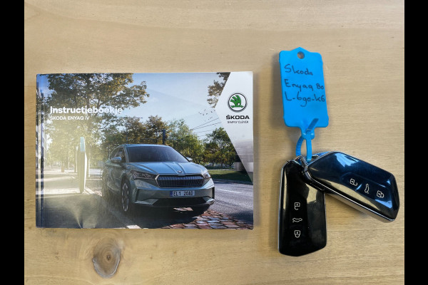 Škoda ENYAQ iV 80|88% SOH|GROTE ACCU|ACC|1/2 LEDER|STUUR+STOELVERW V+A|ANDROID/CARPLAY|CAMERA|NAVI|NAP|NL-AUTO|INCL. BTW|1e EIG|