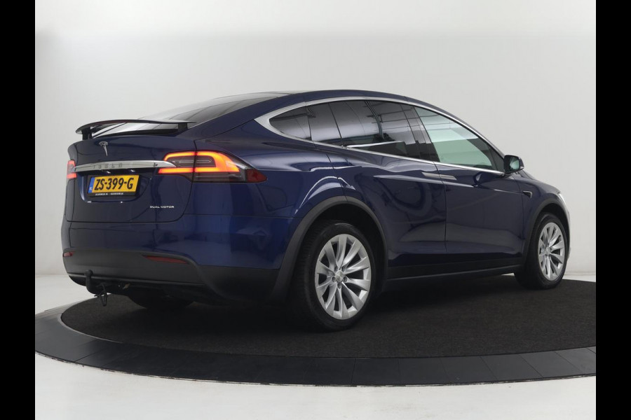 Tesla Model X Long Range | SOH 100% | Panoramadak | Trekhaak | 360 Camera | Stoel & Stuurverwarming | Adaptive cruise | Navigatie | DAB+ | Bluetooth | Climate control | Self-driving | Sfeerverlichting