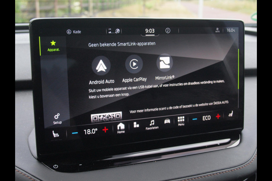 Škoda ENYAQ iV 80 First Edition | SOH 90% | Camera | Trekhaak | Leer | Warmtepomp | Sfeerverlichting | Apple Carplay |