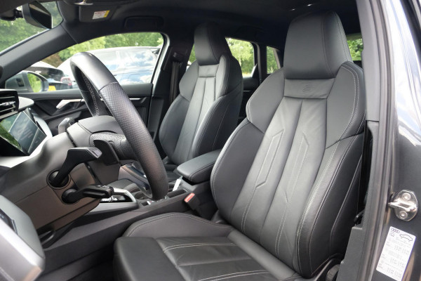 Audi A3 Sportback 40 TFSI S Line 204 PK | Trekhaak afneembaar | Lederen bekleding | Stoelverwarming | Camera | Elektrische achterklep | Dodehoeksensoren | Adaptive cruise control