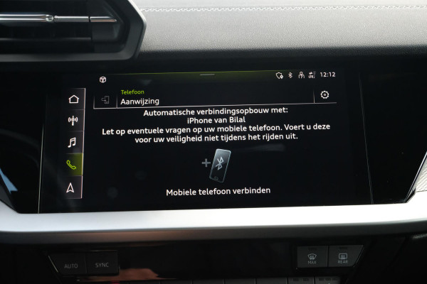 Audi A3 Sportback 40 TFSI S Line 204 PK | Trekhaak afneembaar | Lederen bekleding | Stoelverwarming | Camera | Elektrische achterklep | Dodehoeksensoren | Adaptive cruise control